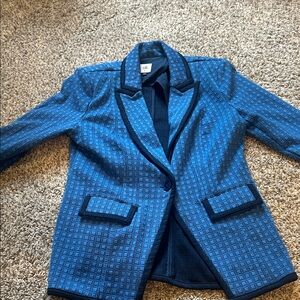 CAbi Blue Patterned Blazer